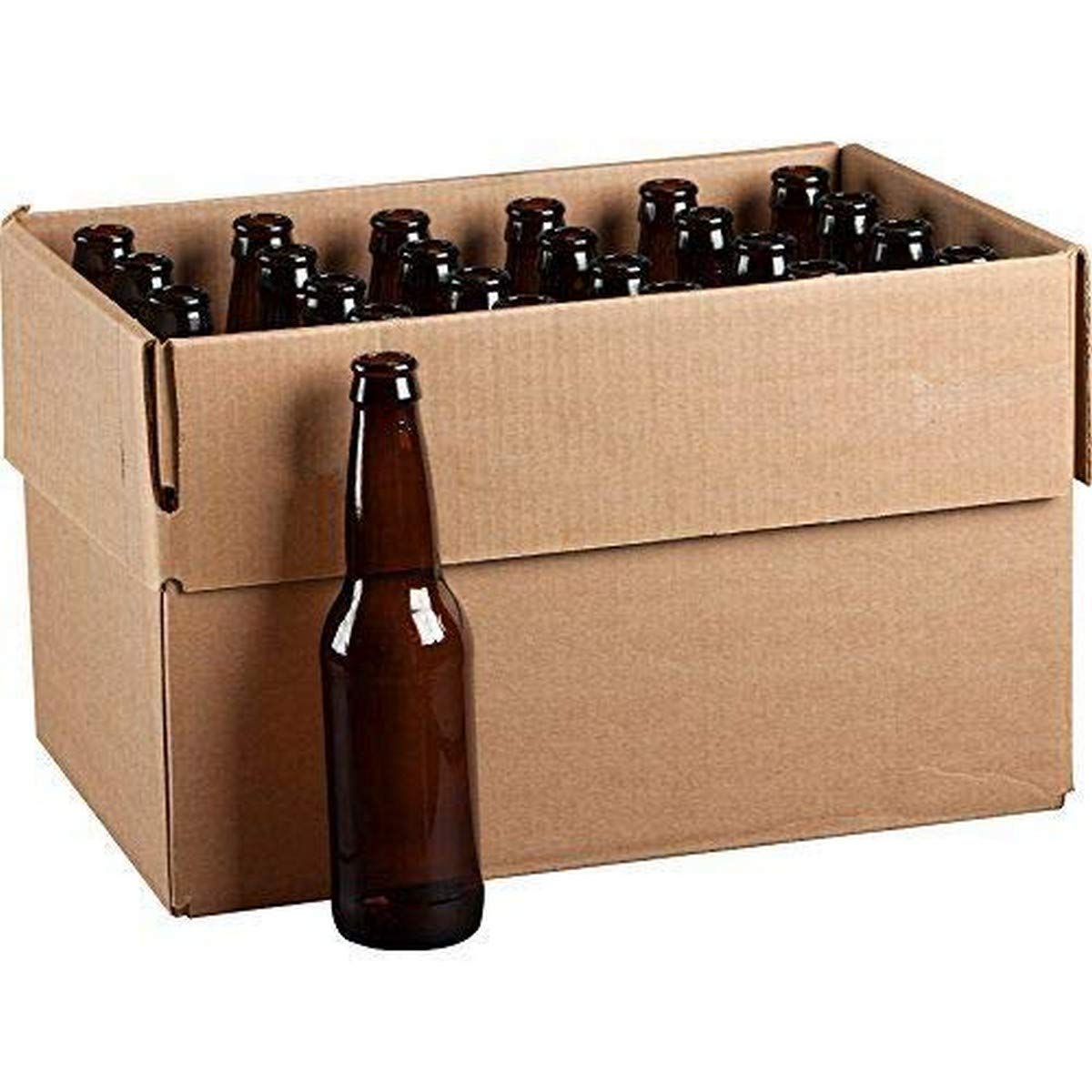 FastRack Beer Bottles Amber Glass Longneck Bottles for Home Brewing