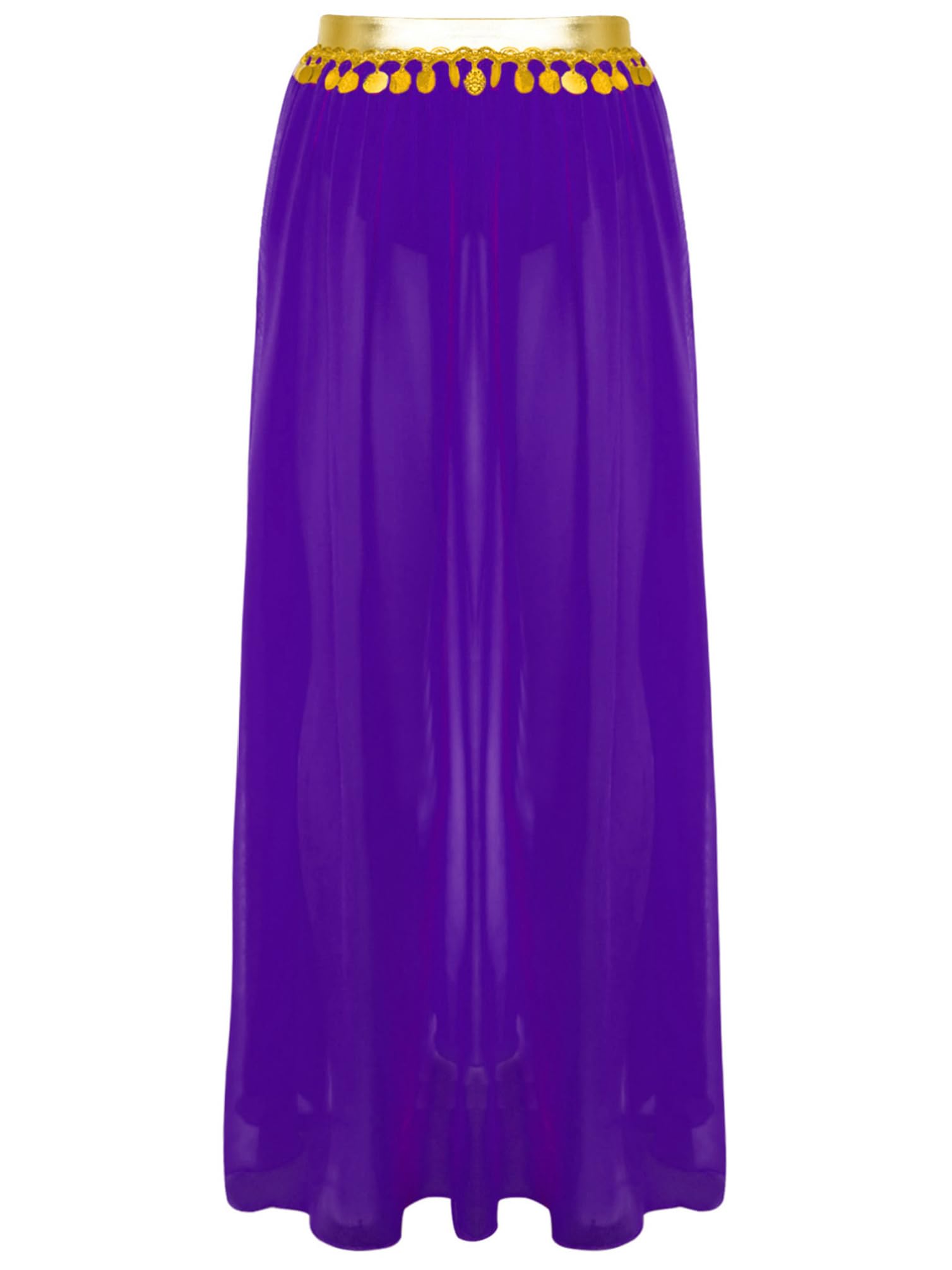 Set da 2 pezzi da donna per danza del ventre, con allacciatura al collo, top e maxi gonna, gonna da ballo indiana