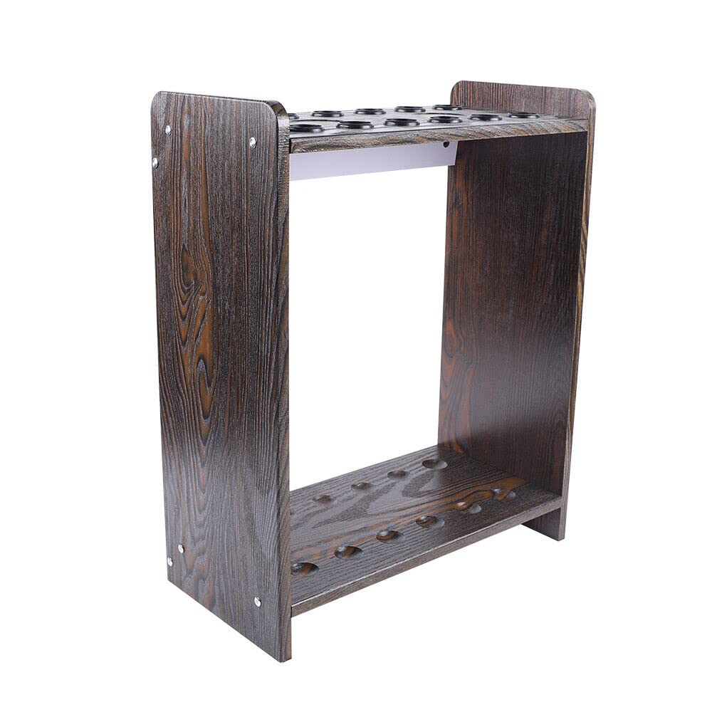 Bathrena 12 Pool Cue Rack Floor Stand Billiard Stick Rack 12 Cues Organizer Holder Wood Pool Cue Stick Holder Billiards Accessories Stand Cue Rack Only