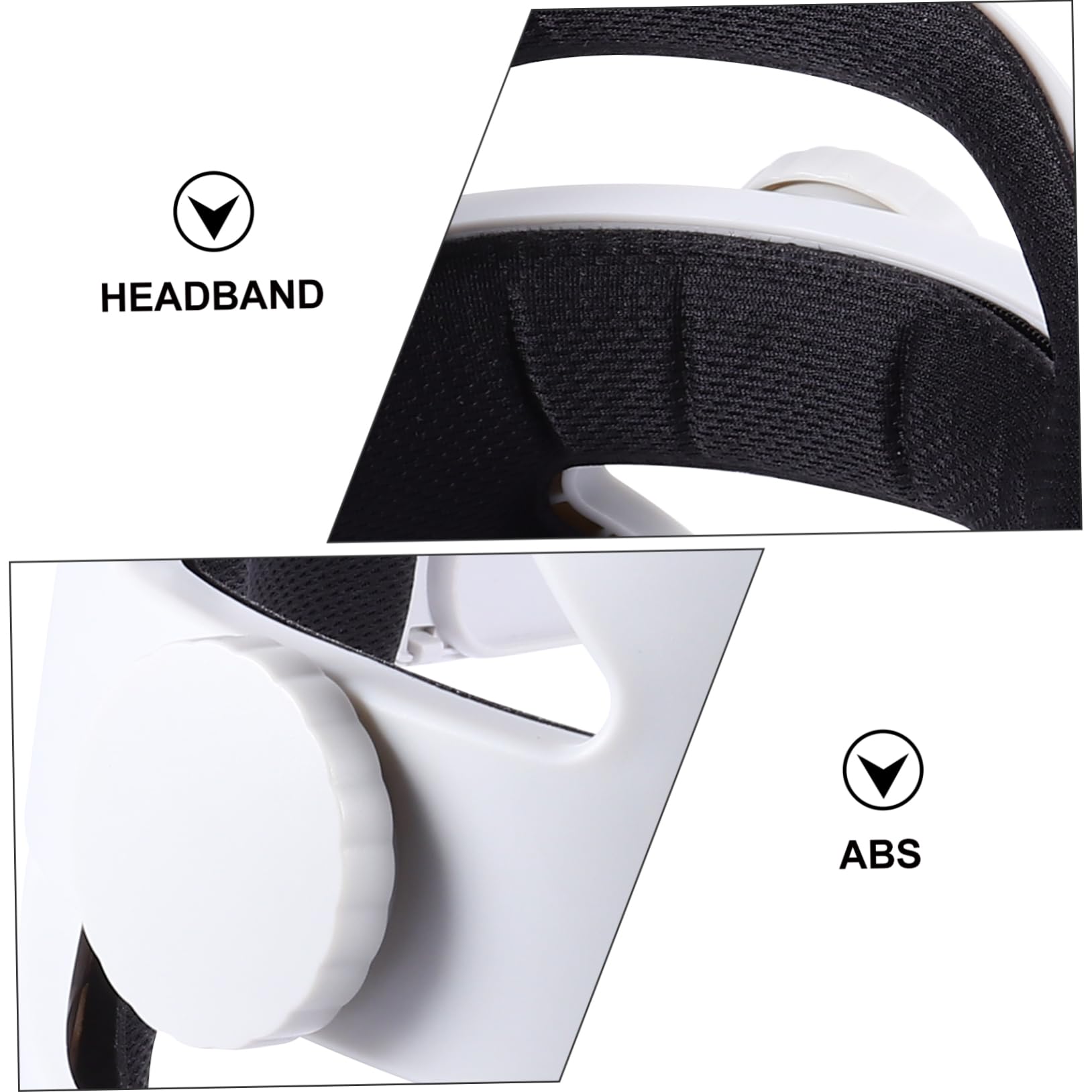 VILLCASE Vr Headset Ersatzstirnband Verstellbar aus Abs Kunststoff mit Kopfpolster für Vr Brille 2 Komfortabler Riemen mit 360° Drehknopf Vr Headset Zubehör für Stabilen Halt und Balance