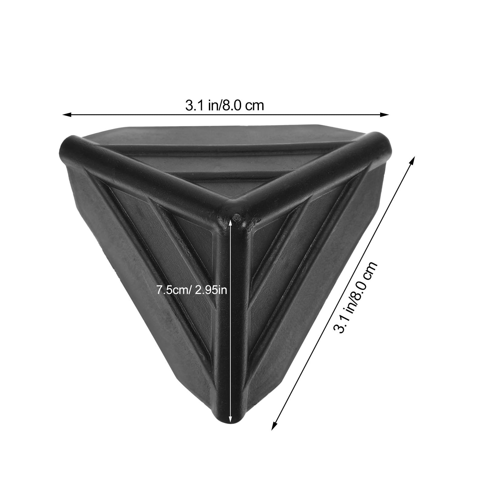 Healvian D'angle en Plastique Noir Installation Facile 100 Pièces Légères pour Emballage et Expédition pour D'angle de Boîte et Meubles