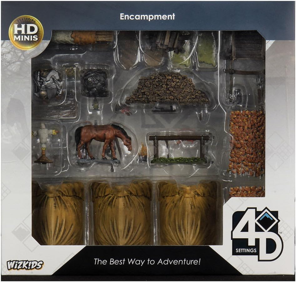 WizKids Warlock Tiles: Accessory – 4D Settings Encampment