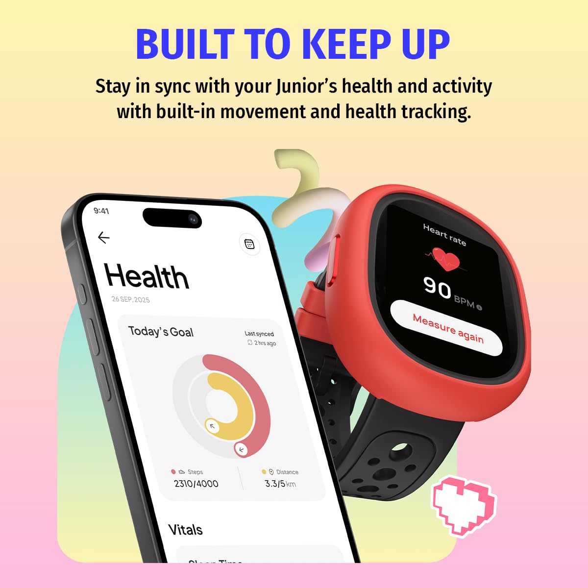 Noise Junior Champ 3 Smart Watch for Kids | 3-in-1 Look with 2 Switchable Bumpers, in-Built Learning Hub, Habit Builder, Exam & School Mode, SOS, 100+ Cloud Faces, Parental Control(Arctic Storm) — Amazon image 6