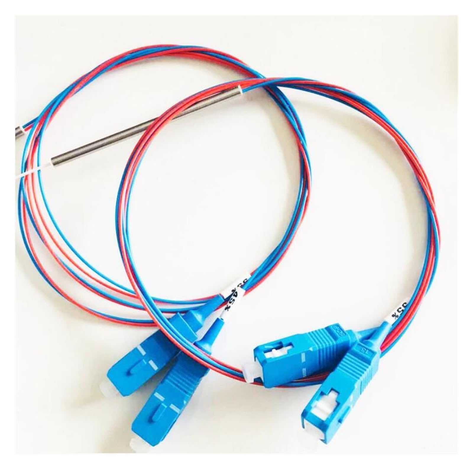 10 pièces emballage séparateur de fibres optiques SC 1x2 0.9mm coupleur déséquilibré 70/30 60/40 coupleur de rapport de division en option(15 to 85)