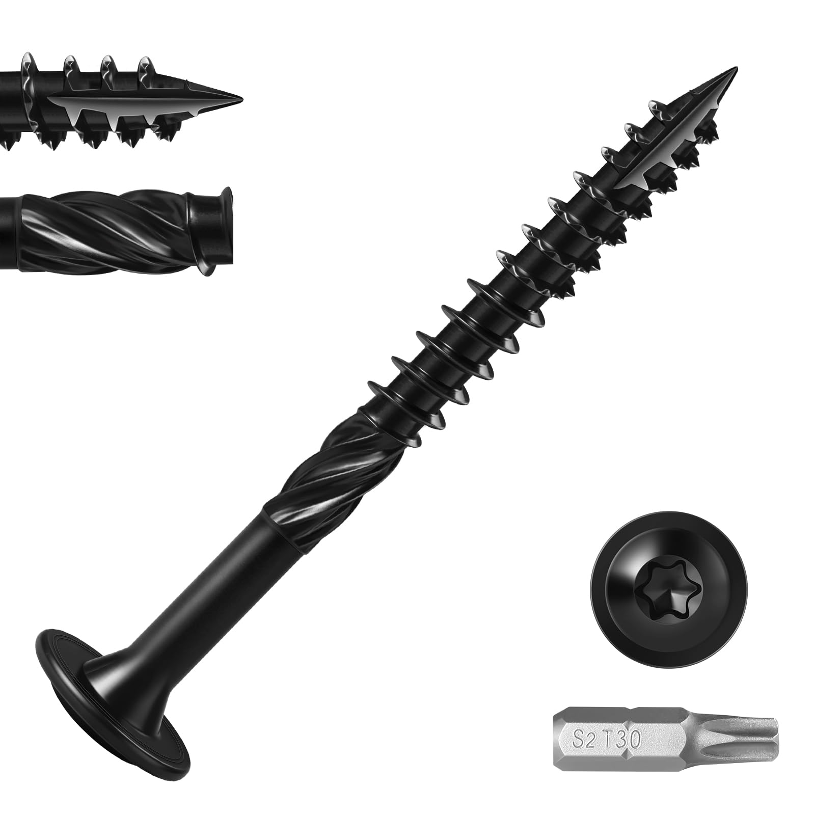 Heavy Duty Lag Screws - 20 Pack #14 x 6" -10