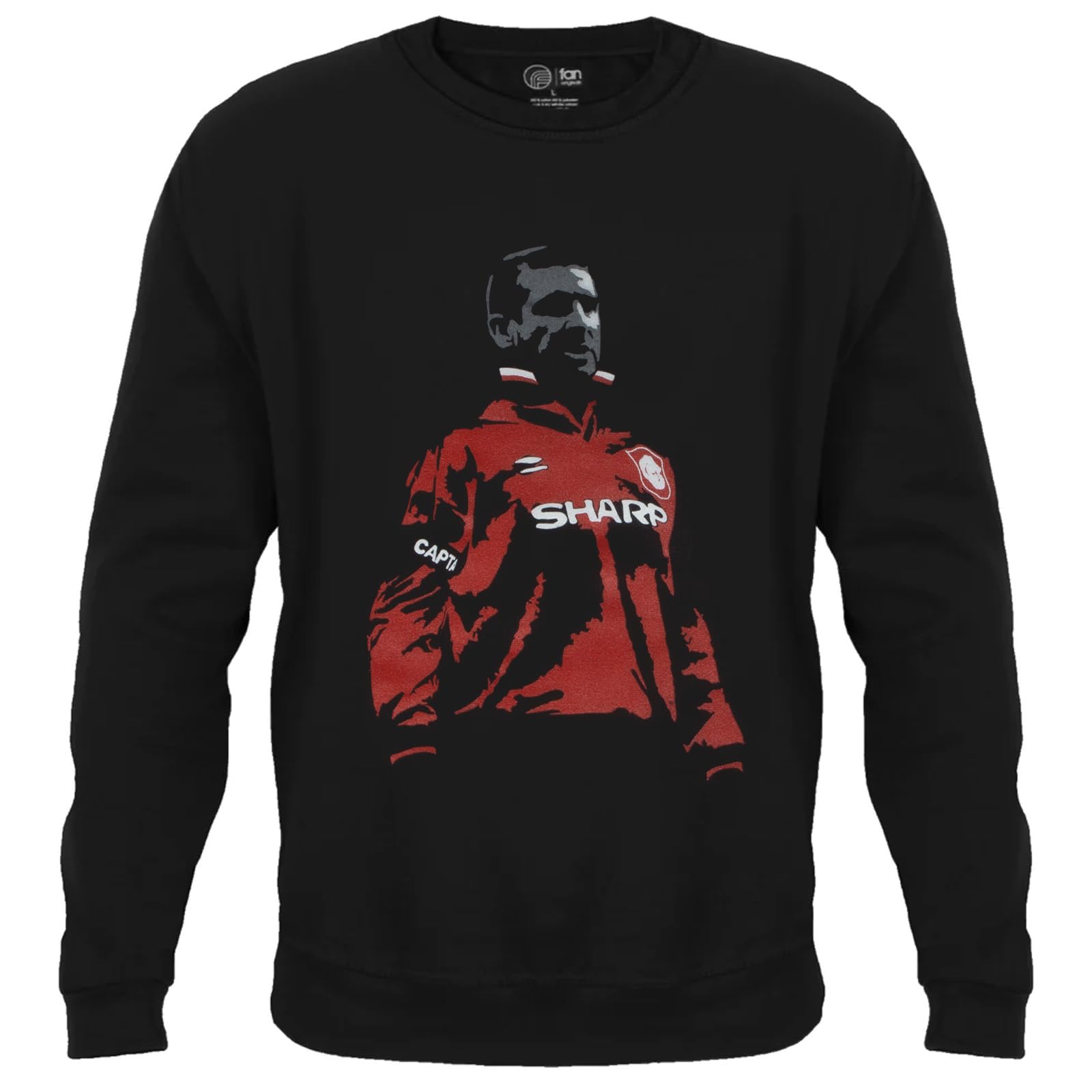 Fan Originals Football Legend Eric Cantona in United 1996 Kit Sweatshirt 3XL Black
