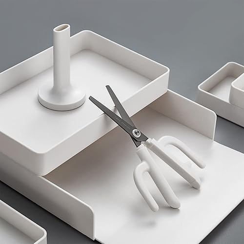 Miniatura 5 de Tijera con forma de cactus, tijeras de corte de papel de titanio antiadherentes para oficina y hogar, tijeras afiladas de acero inoxidable de 7