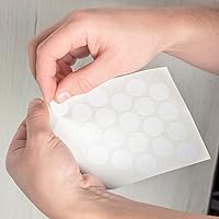 Vista 4 de 54 UNIDADES de calcomanías autoadhesivas para agujeros de tornillos - Cubiertas y tapas para tornillos, de plástico, texturizadas, 21 mm, negras