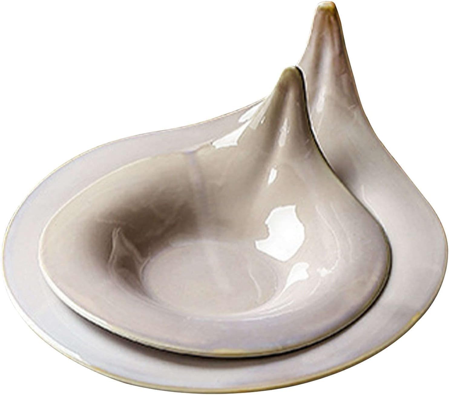 Suppenteller, Suppenteller, Schüsseln, Nudelsalat-Servierschüssel, tiefe Suppenteller, große flache Schüssel, Salatteller, große Servierplatte, Keramik, Poke-Schüssel, zwei Teller, grau, groß