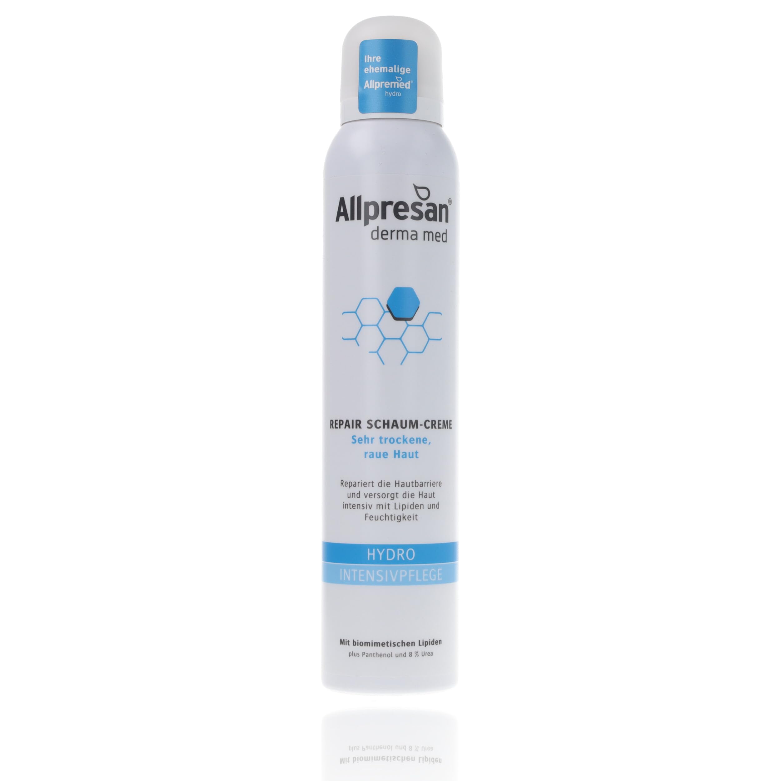Allpresan Derma med Repair Crème mousse Hydro Soin intensif pour peaux très sèches et rugueuses 200 ml