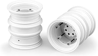 J Concepts Inc. Krimson Dually 2.6 Dual Wheels with Adapters White 2 JCO3388W