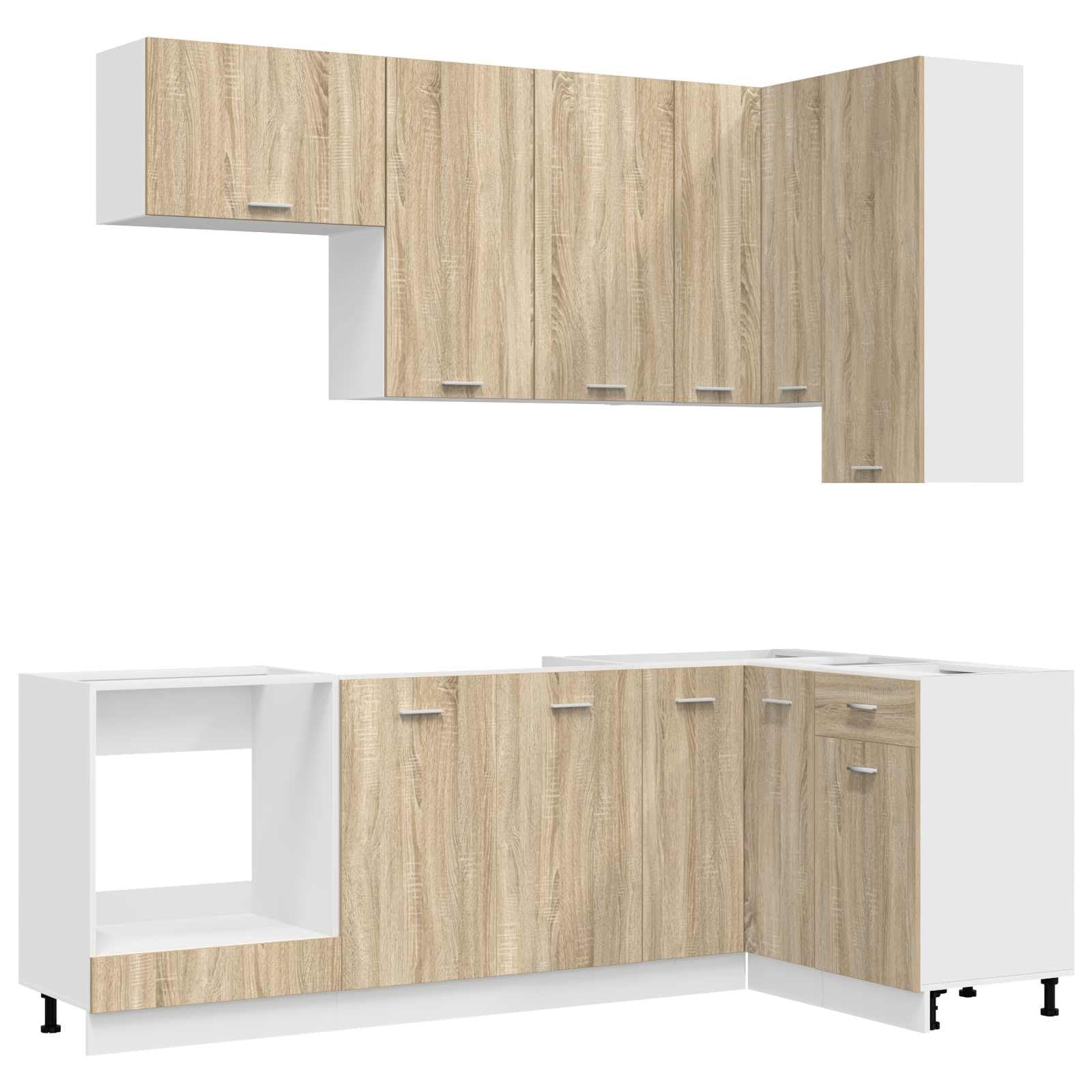 Unita Cucina LYON 8 pz Rovere Sonoma Legno Ingegnerizzato