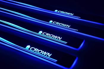 クラウン⑤ LEDアクリルプレート トヨタ 17 18 200 210 220 Amazon | クラウン スカッフプレート ステップガーニッシュ 210