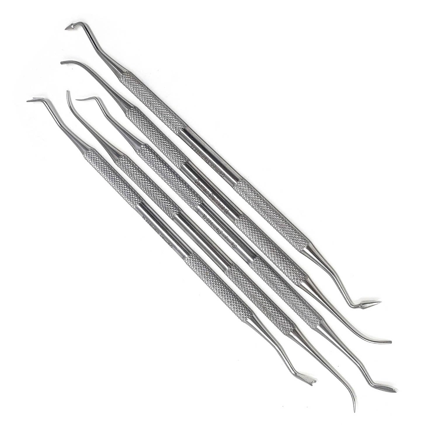 A2Z SCILAB Dental Pk Thomas Wax Carvers P.K 1, 2, 3, 4, 5 Restorative Double Ended Waxing Modelling Instruments 5 Pieces Set