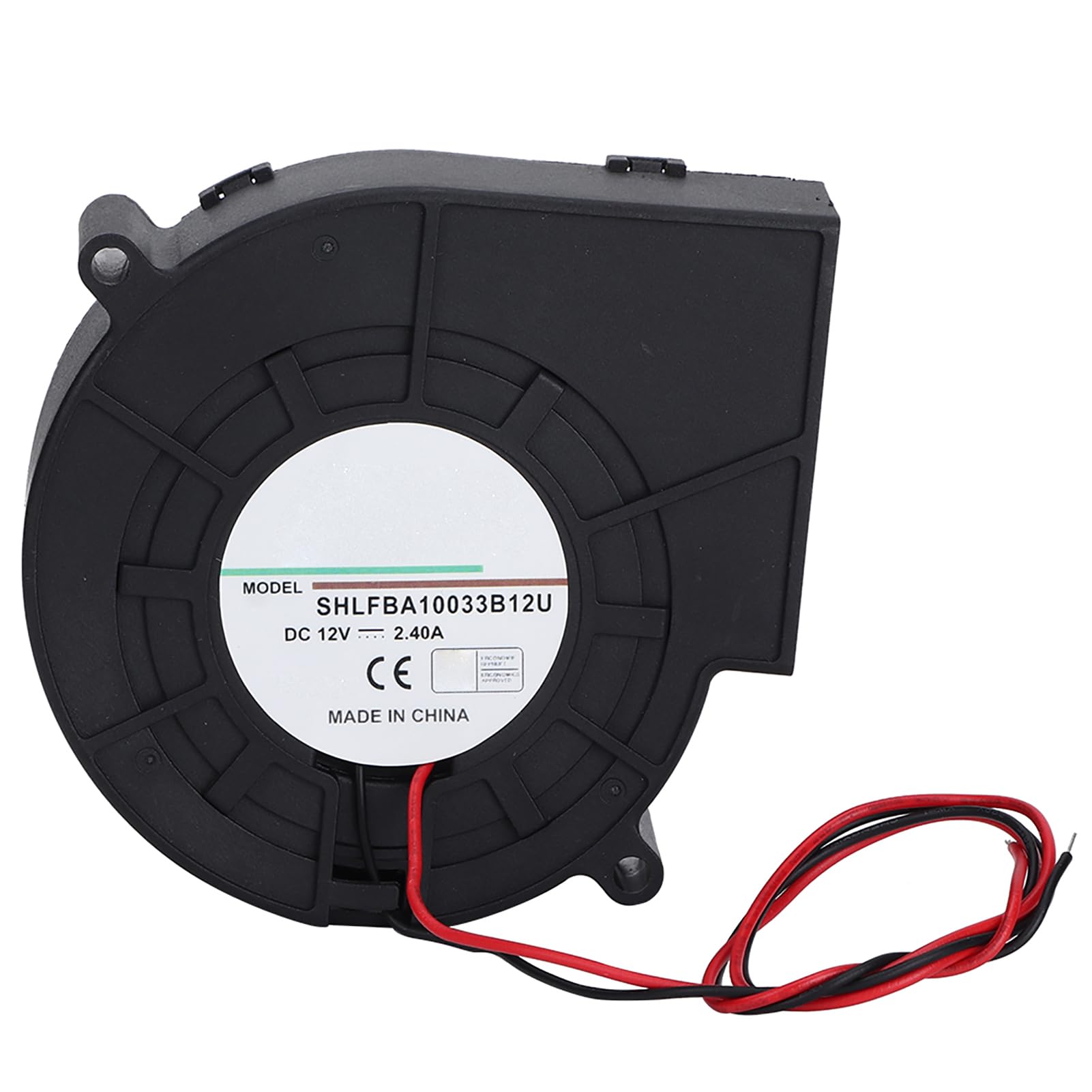 Centrifugal Double Ball Turbo Blower Cooling Fan High Air Volume And High Speed Furnace Turbine Air Blower Cooling Fan for Picnic Camping Heating Equipment Barbecue 12V 2.4A