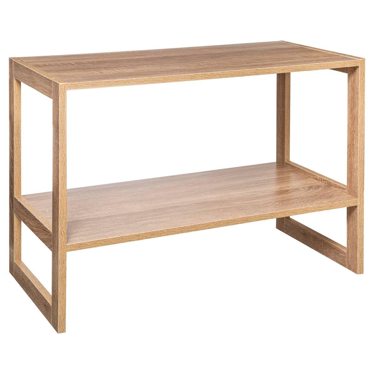 5 five simply smart 5five - Étagère Empilable Mix N Modul Effet Bois Naturel, 2 Niveaux, 69 x 33,​5 x 51 cm - pour Salon, Chambre, Bureau