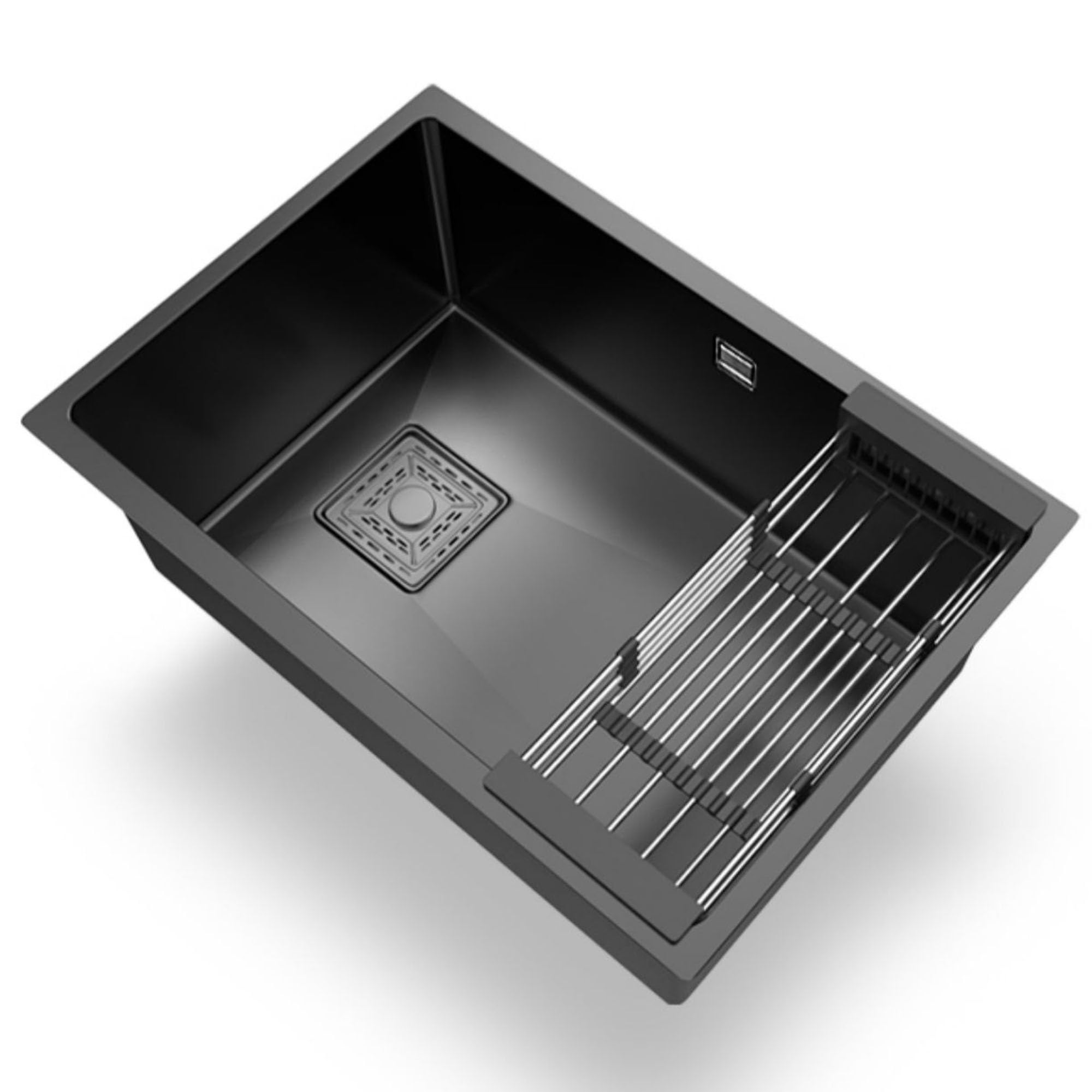 Undermount Kitchen Sink Stainless Steel Single Bowl Kitchen Sinks Round Corner 16 Gauge Kitchen Sinks Under Mount(Size:6843)