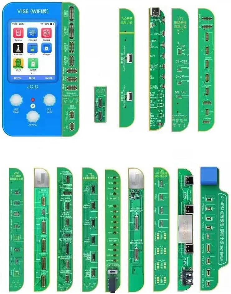 JC ID V1SE Wi Fi Version Phone Part ID Read Write Repair Programmer with 12 x PCB, 12PCBJCIDV1SE
