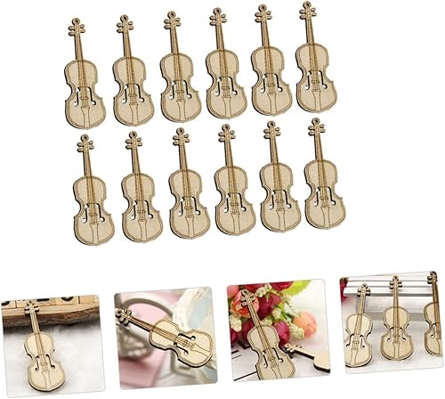 Miniatura 7 de Artibetter Mini violín casa de muñecas Instrumentos musicales Violín Madera DIY Artesanías Madera Violín Decoración Violín Ornamento Mini Juguetes