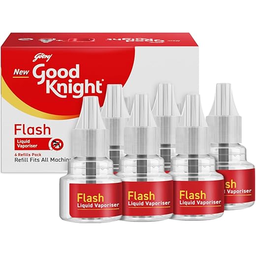 Good Knight Flash Liquid Vaporiser Refill Pack of 6 45ml