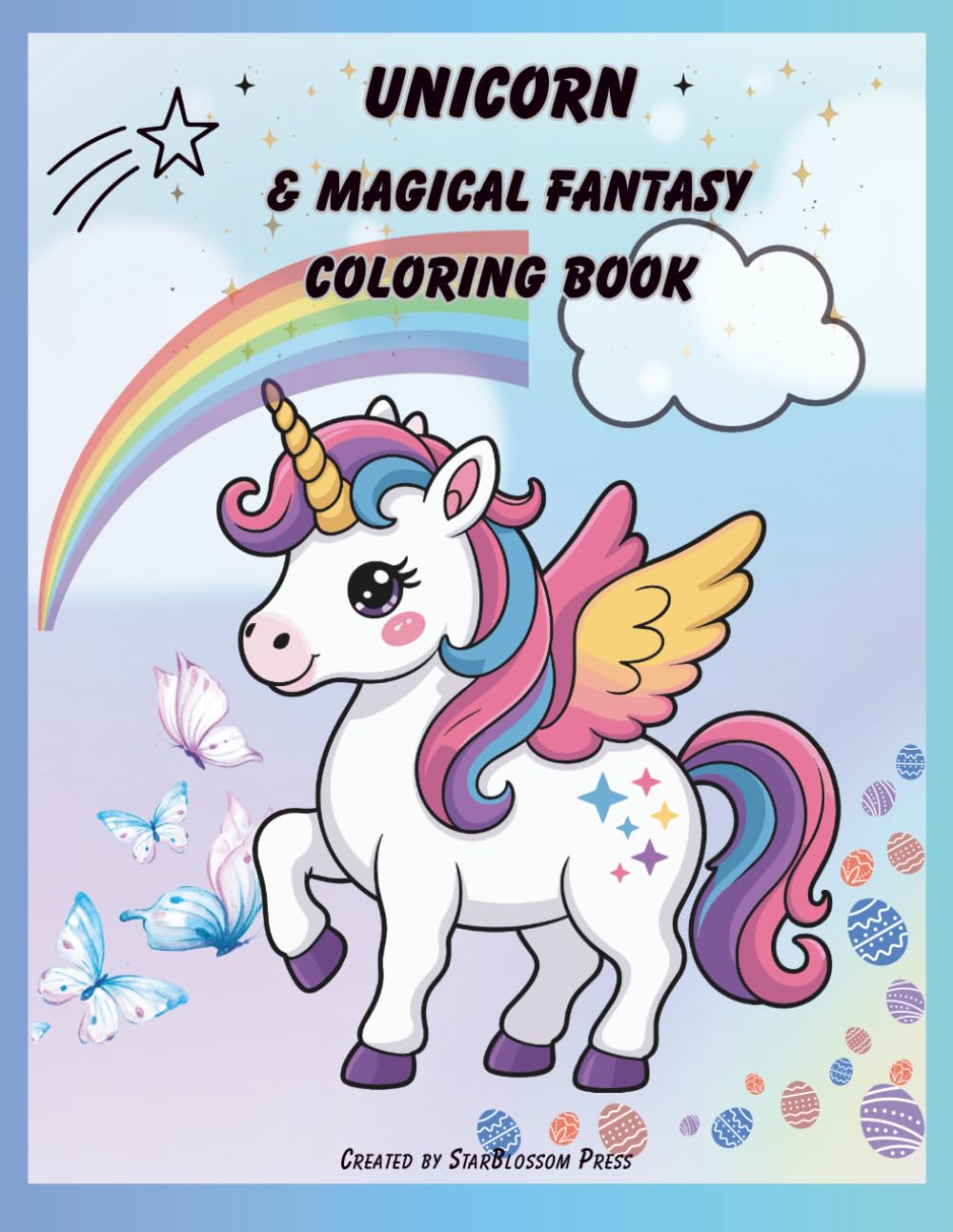 Unicorn & Magical Fantasy Coloring Book