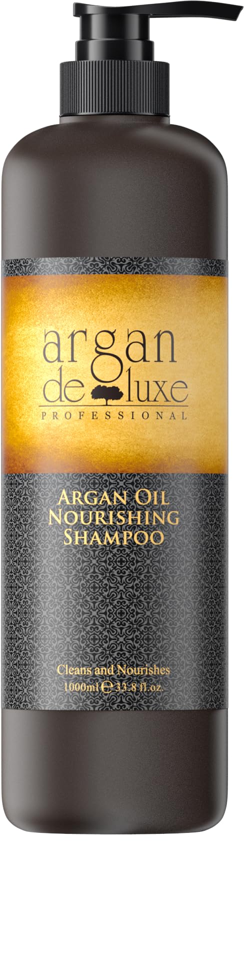 Arganöl Shampoo 1000ml - Nährend mit Vitamin E & Omega 3 & 9 - Für gesundes, glänzendes Haar - Sanfte Reinigung & Entwir