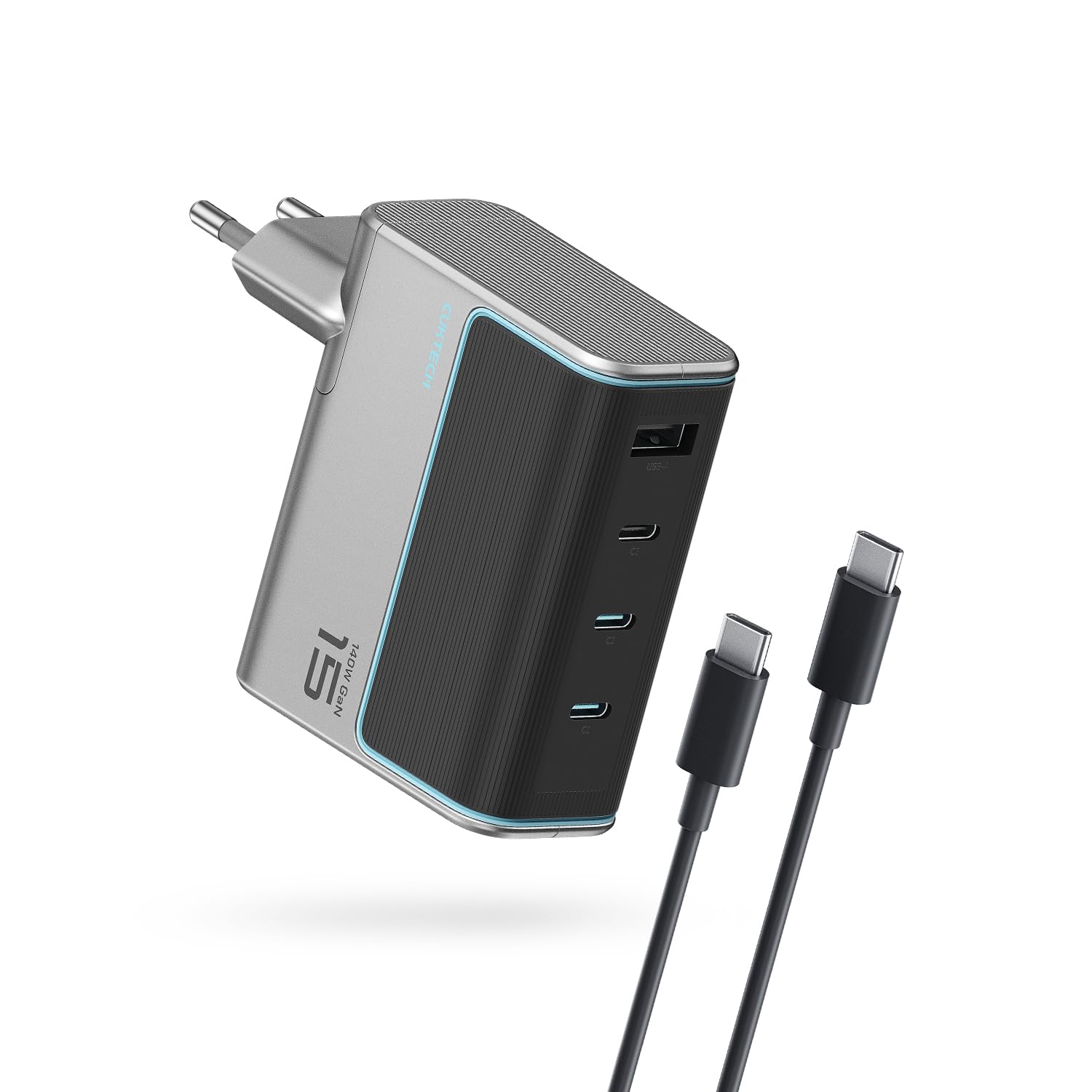 Choetech USB/USB-C GaN Snellader 65W PD Adapter Fast Charge Wit | gsmpunt Choetech USB/USB-C GaN Snellader 65W PD Adapter Fast Charge Wit | gsmpunt