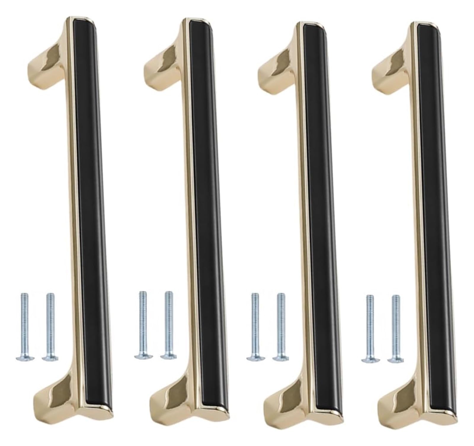 NLQCSXWEP Zinc Alloy Cabinet Bow Handle, Zinc Alloy Furniture Handles 4 pcs Multicolor 64-128mm(5950 Black 128mm)