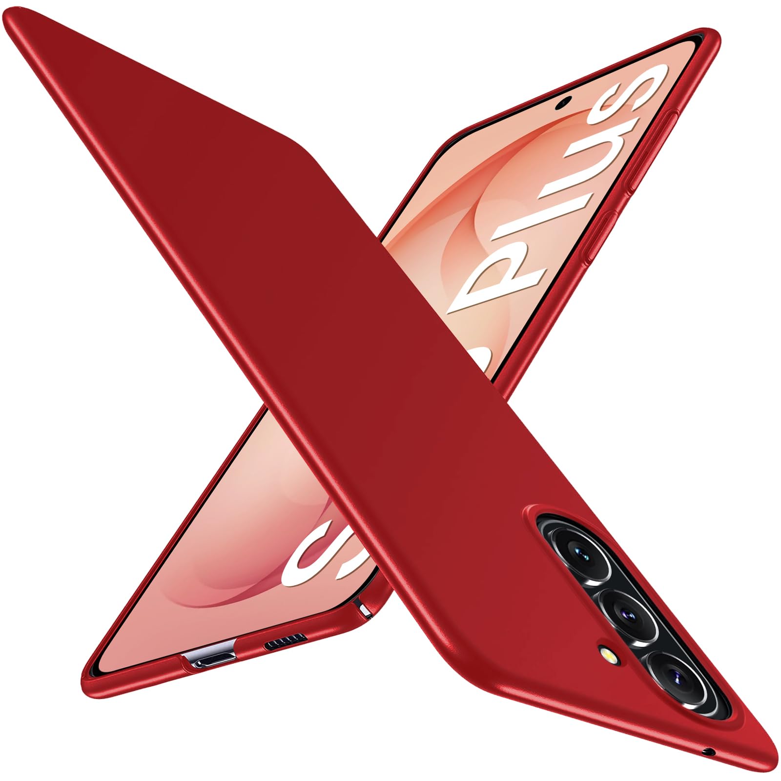 sqgylgl Ultra Dünn Hülle für Samsung Galaxy S26 Plus 5G, Extrem Dünn Matte Finish S26 Plus Handyhülle PC Schale Schutzhülle Ultra Slim Case, Elegant Stoßfest Cover für Samsung S26 Plus 5G (Rot)