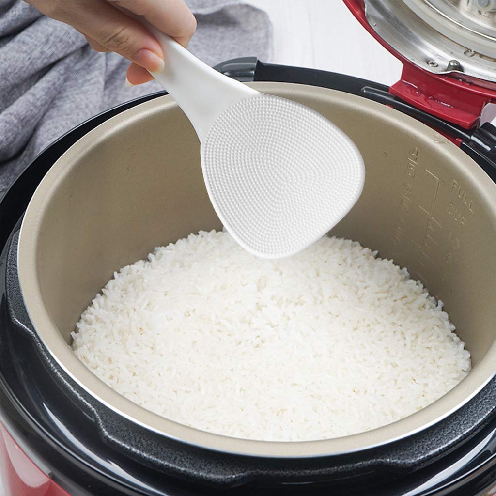 2 Palette Per Riso Antiaderenti - Cucchiaio In Plastica Bianco Per Cucina - Foto 10