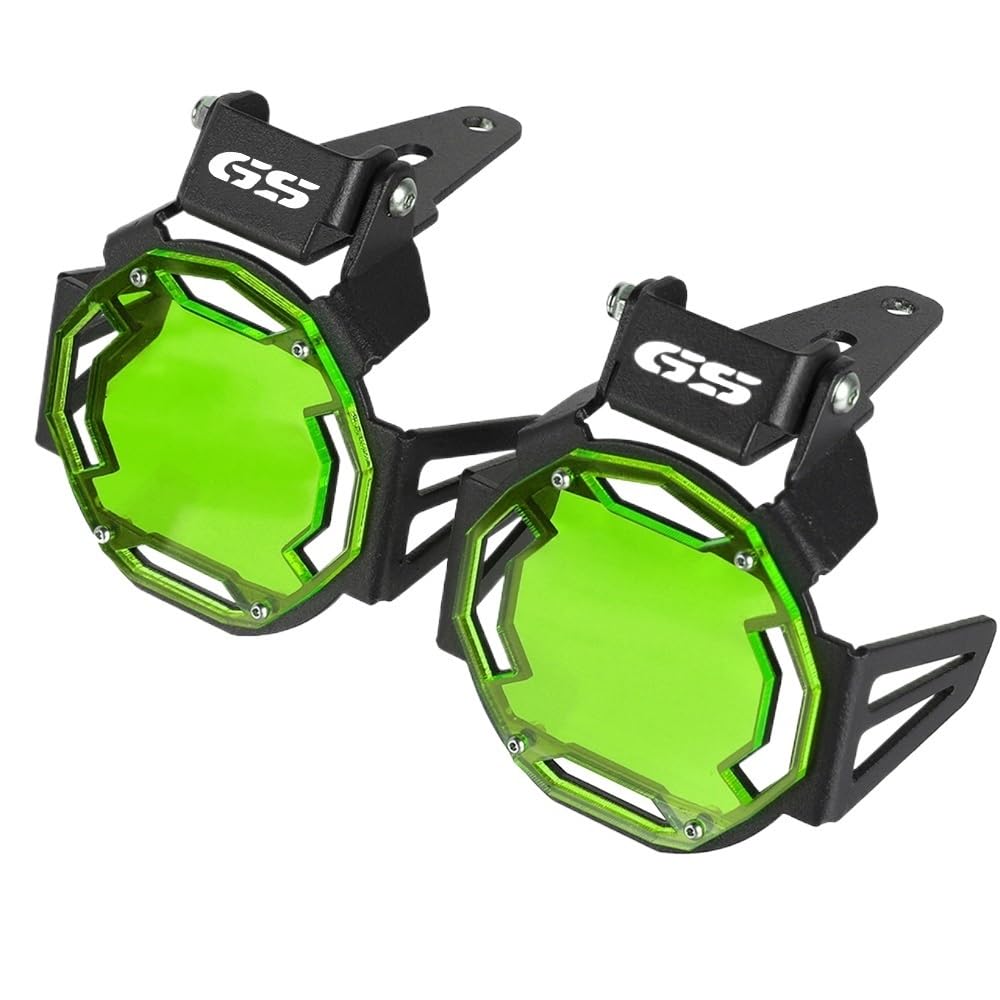 Motorcycle Headlight Grill Cover Motorcycle For R1250GS Adventure R 1250 GS Adv 2019 2022 2021 2020 2023 Flipable Fog Lamp Light Cover Guard Grille Protector, Green GS