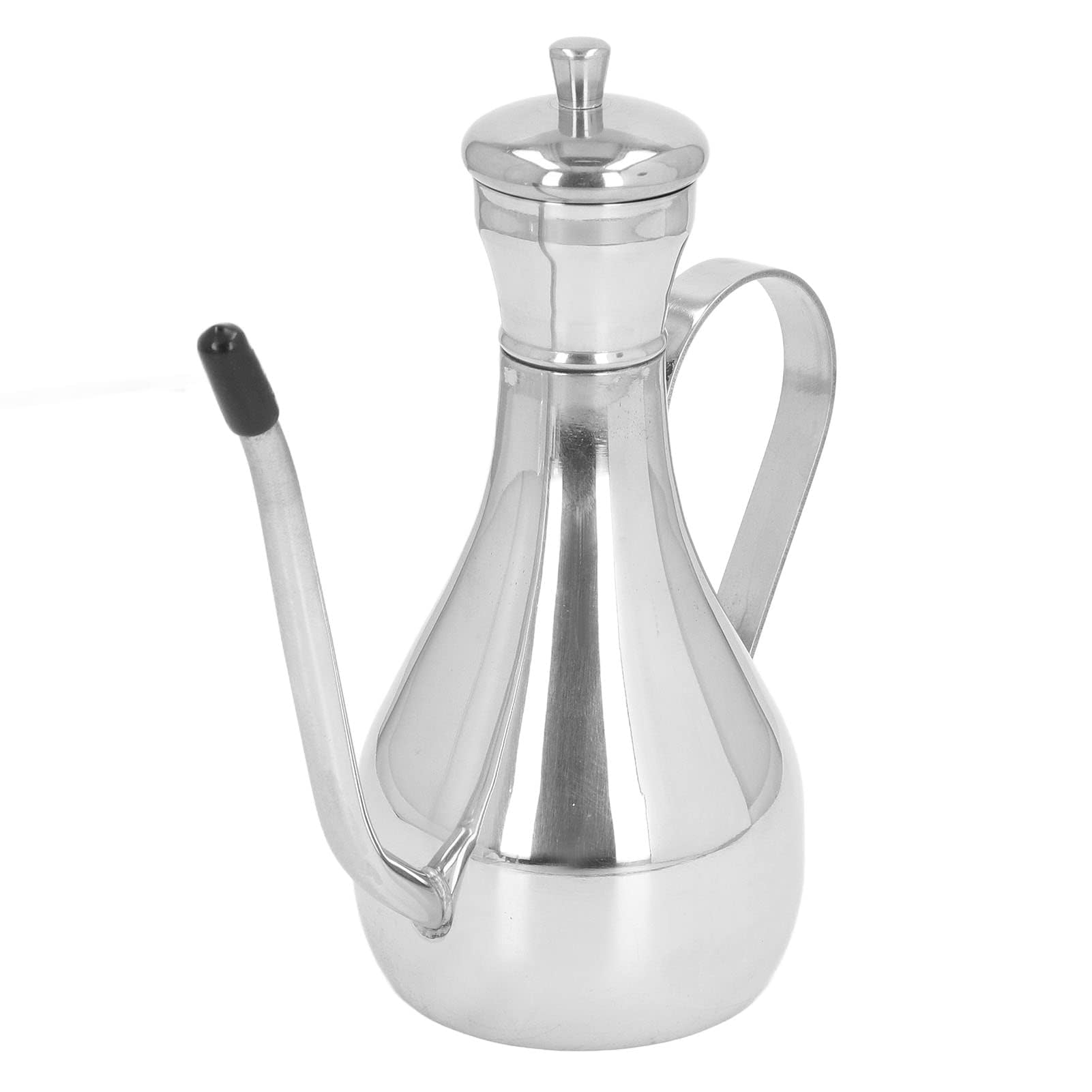 Botella de aceite de acero inoxidable 304 de acero inoxidable, dispensador de aceite de acero inoxidable, dispensador de aceite a prueba de fugas, decantador de aceite de oliva sin goteo, vinagre para