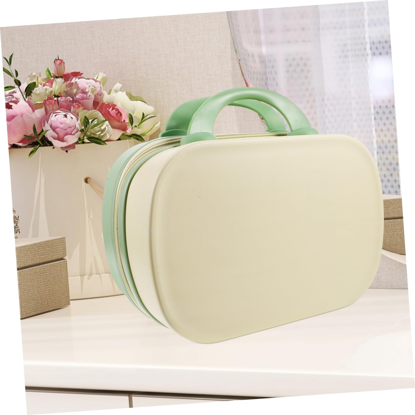 Ipetboom Borsa da Viaggio per Cosmetici 14 Pollici Abs Resistente Scomparto Pennelli per Make-up Artist e Donne