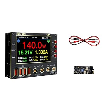 I2C C09 Waveform Ammeter 0-40V Input Dual Channel Voltage Current Tester 4 Inch HD Display Fast Diode Scaning Measurement Tester
