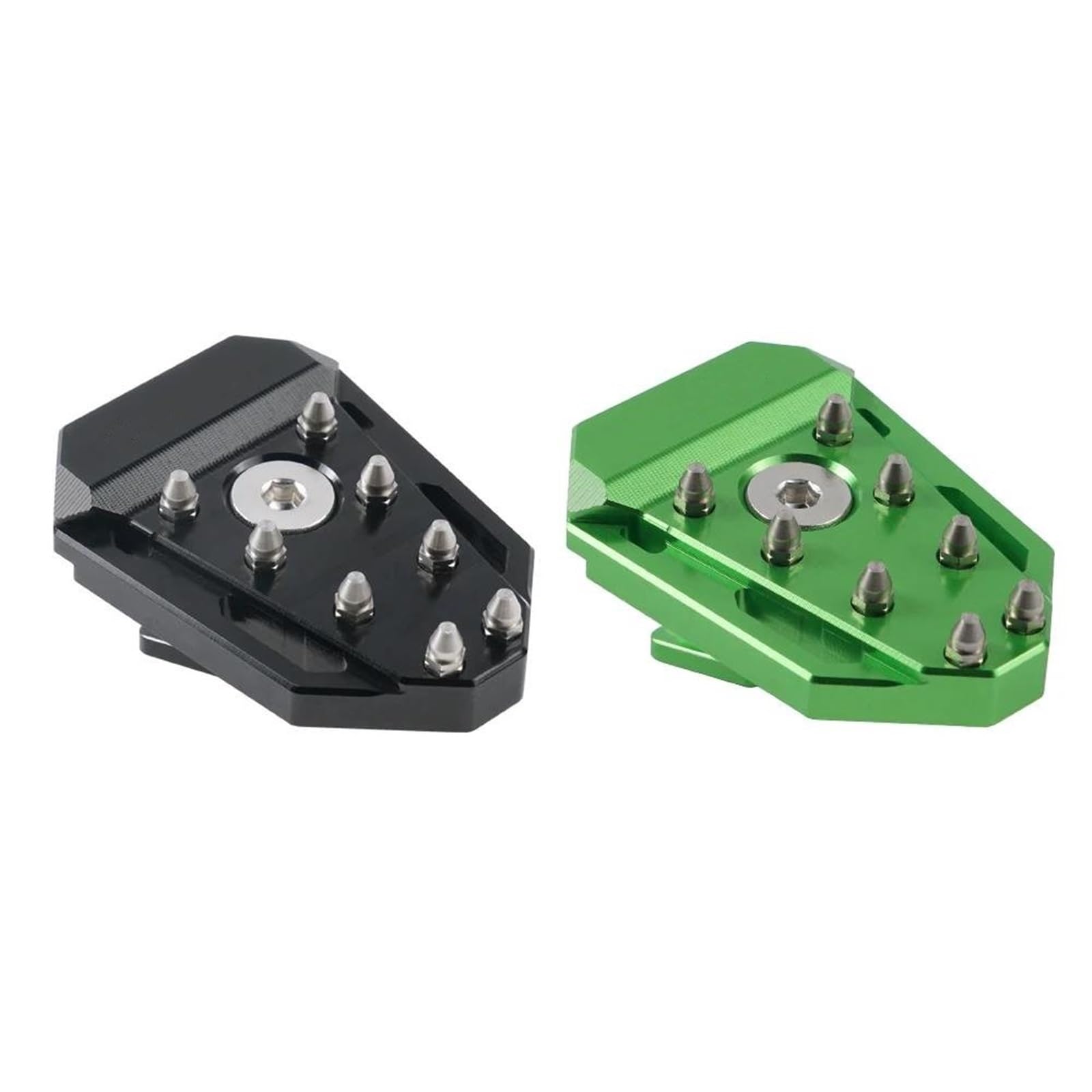 Estriberas Moto para Kawasaki para KLR650 para KLR 650 2008-2018 Extensión Pedal Freno Trasero Motocicleta Placa Punta Escalón Ampliar Almohadilla Clavija Juego Estriberas Moto(Green)