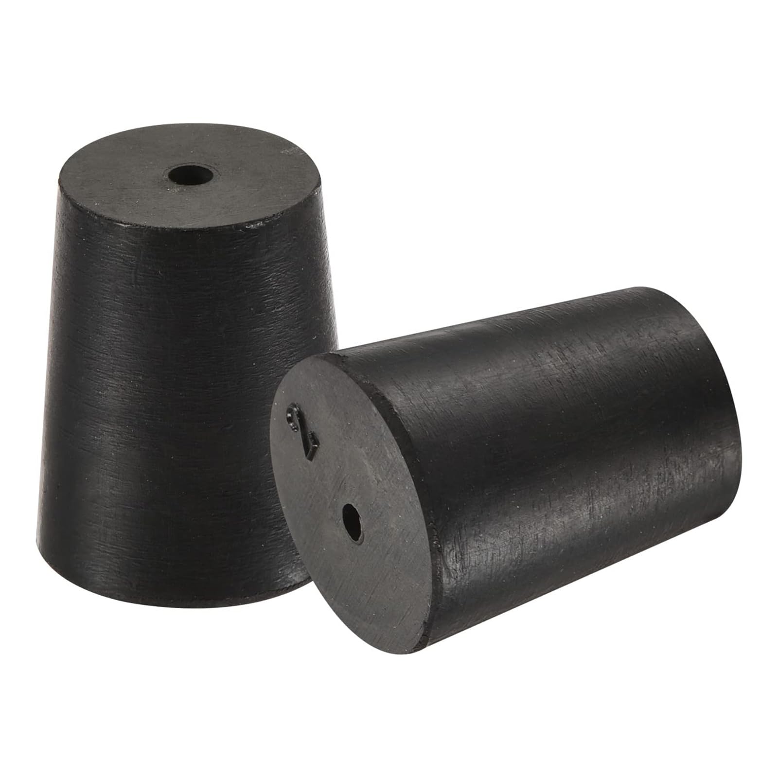 ROWORKX 16-20mm Rubber Tapered Plug, 10Pcs Black Solid Rubber Stopper