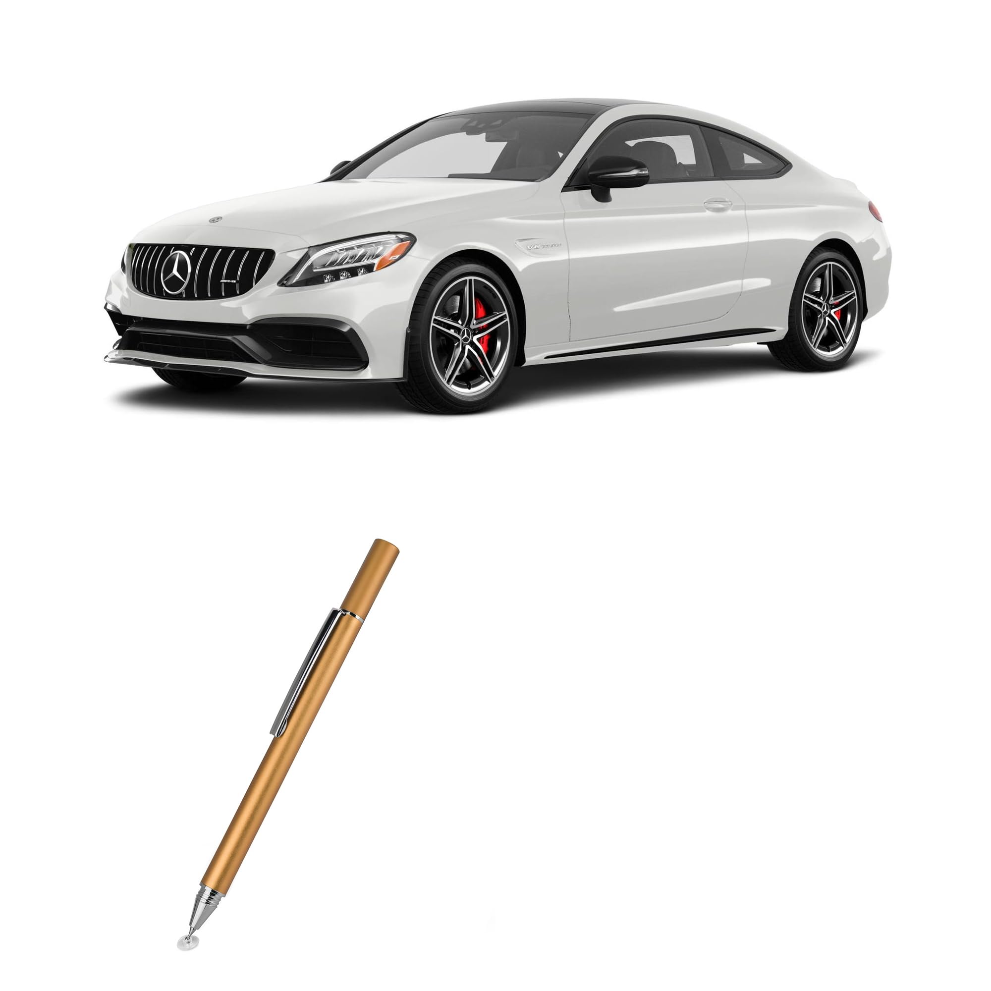 BoxWave Stylus Pen Compatible with Mercedes-Benz 2023 AMG C 63 Display (10.3 in) - FineTouch Capacitive Stylus, Super Precise Stylus Pen - Champagne Gold