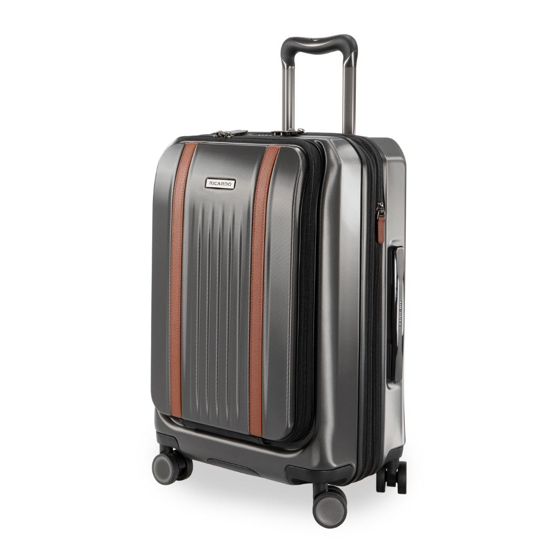 Ricardo Beverly Hills Montecito Hardside Front Opening, Dual Spinning  Wheels, Expandable with Comfort Grip for Easy Packing and Moving, Men