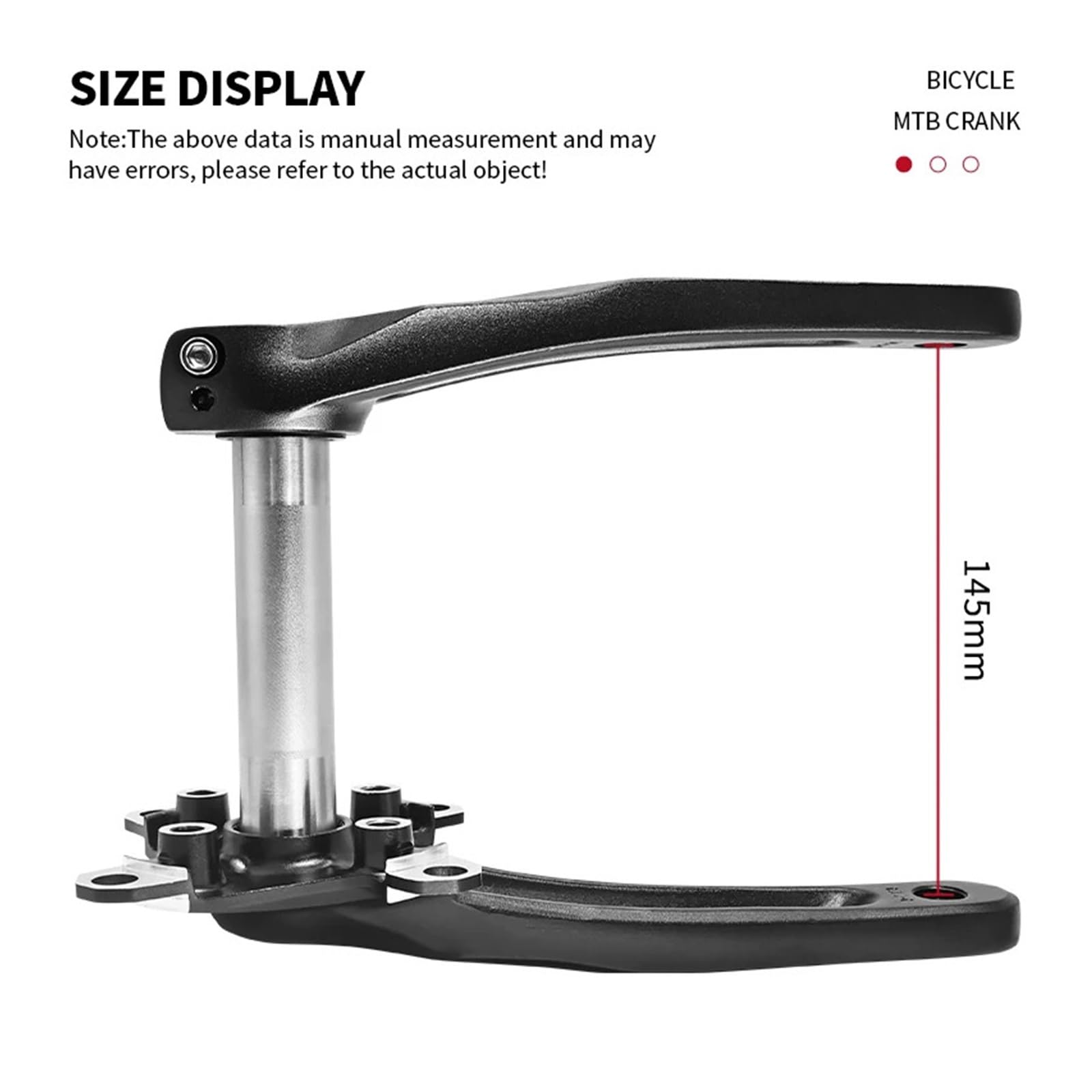 Juego de bielas MTB 170 mm 104/64 BCD Triple Plato 3x9 3x10