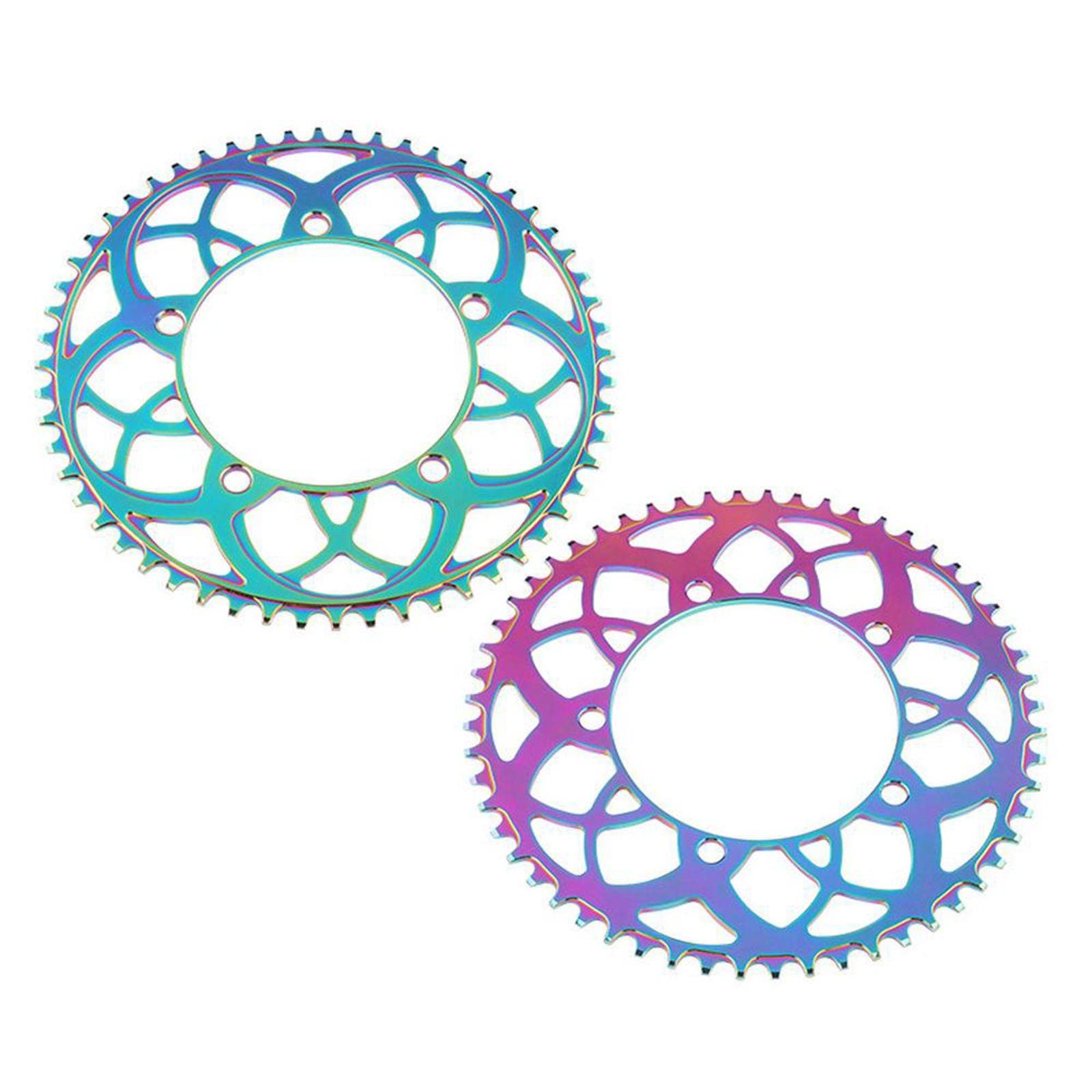 TISHITA Plato para Bicicleta Piñón de Cadena Rueda Dentada Engranaje de Aluminio Resistente Adecuado para Bicicletas de Montaña Carretera Plegable
