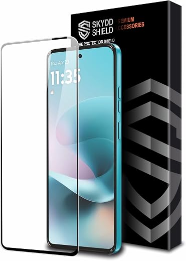 Skyddshield Military-Grade Gorilla Tempered Glass For Motorola G67 Power and Motorola G57 Power (6.7 Inch) With Installati...