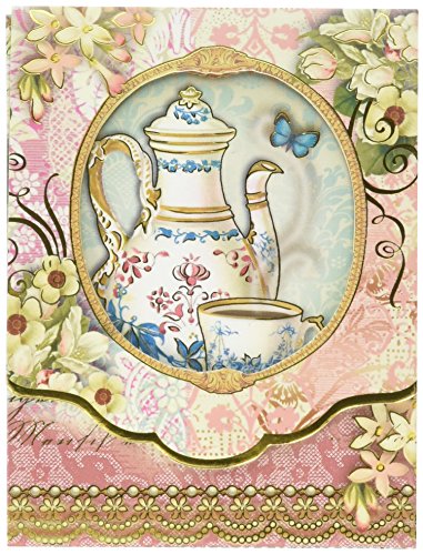 Punch Studio Die-Cut Window Pocket Note Pad - Tea Time 59668