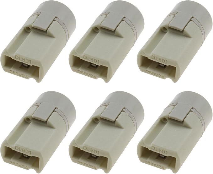 6PCS G9 Lamp Holders Keyless Ceramic Halogen Socket with Back Cover for