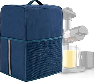 Juice Extractor Cover, Waterproof and Dustproof Appliance Cover, 15 "L x 9 "W x 18 "H, Easy to Clean, Premium Oxford Fabric, Mesh Bag for Accessory - Blue