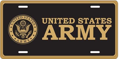 Placa de matrícula de la insignia del ejército estadounidense