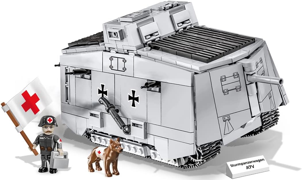 COBIHistorical Collection Great War Sturmpanzerwagen A7V Tank, 840 pcs