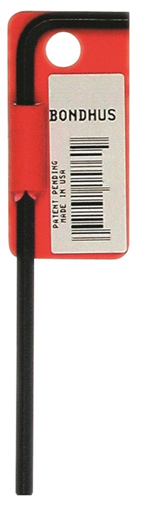 Bondhus 15882 Tagged and Barcoded 13mm Hex Tip Key L-Wrench with ProGuard Finish and Short Arm, 129mm