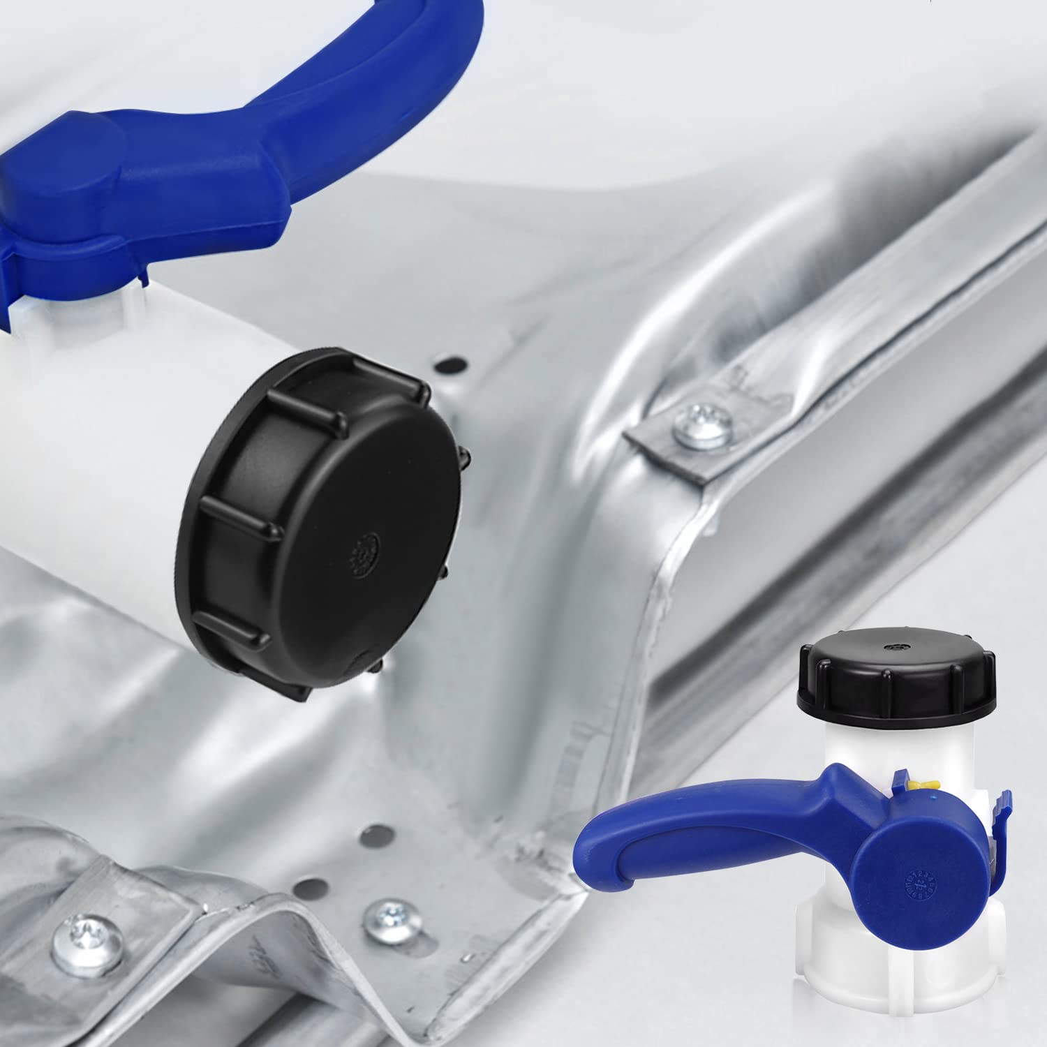 Adattatore Valvola A Sfera IBC 60mm A 80mm - Per Serbatoi Acqua Piovana E Contenitori - Foto 11