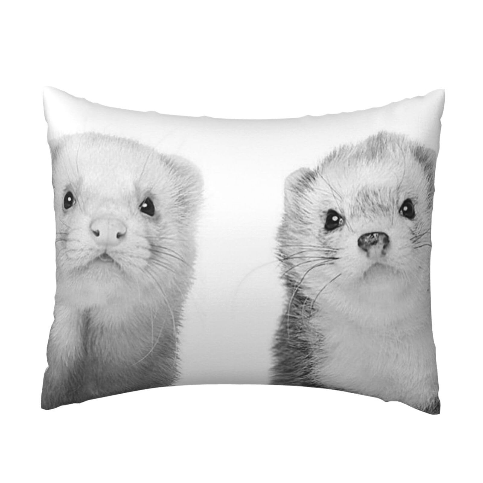 WSHFFILO Ferrets printed Pillow Case 20x26in Decorative pillowcase Throw Pillow Cover