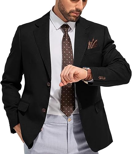 Mens Suit Jackets Classic Fit Wedding Suits Jacket 2 Button Solid Casual Sports 
